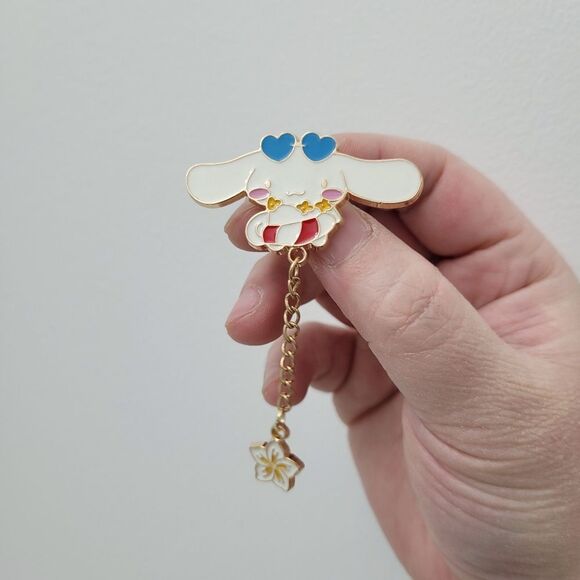 2/$20 Brand New Cinnamoroll Blue Hearts Pin Brooch - Picture 3 of 6